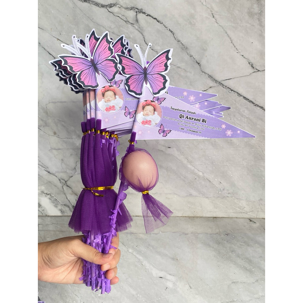 Bendera Jaring Karakter/Bendera Aqiqah/Bendera Cukuran