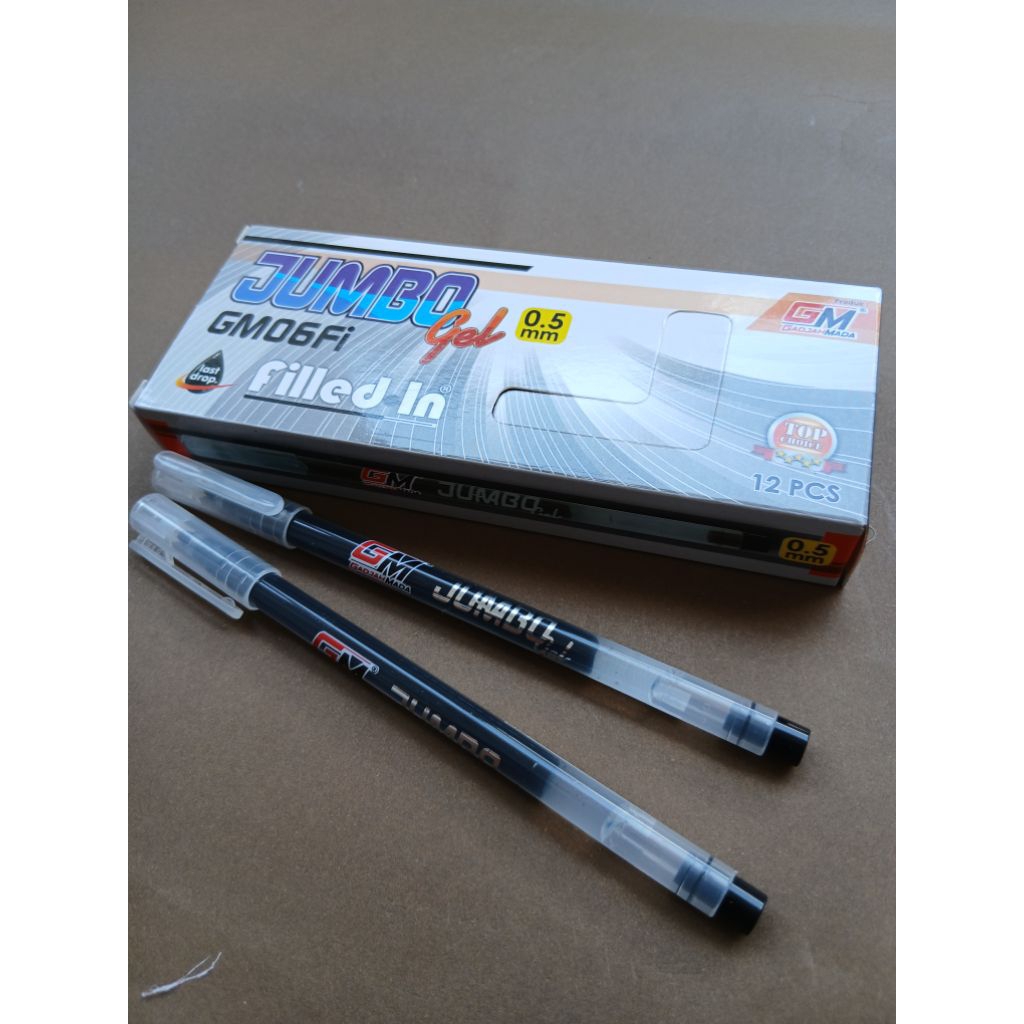 

Pulpen Jumbo Gel. 1 Pak Isi 12 Pcs.