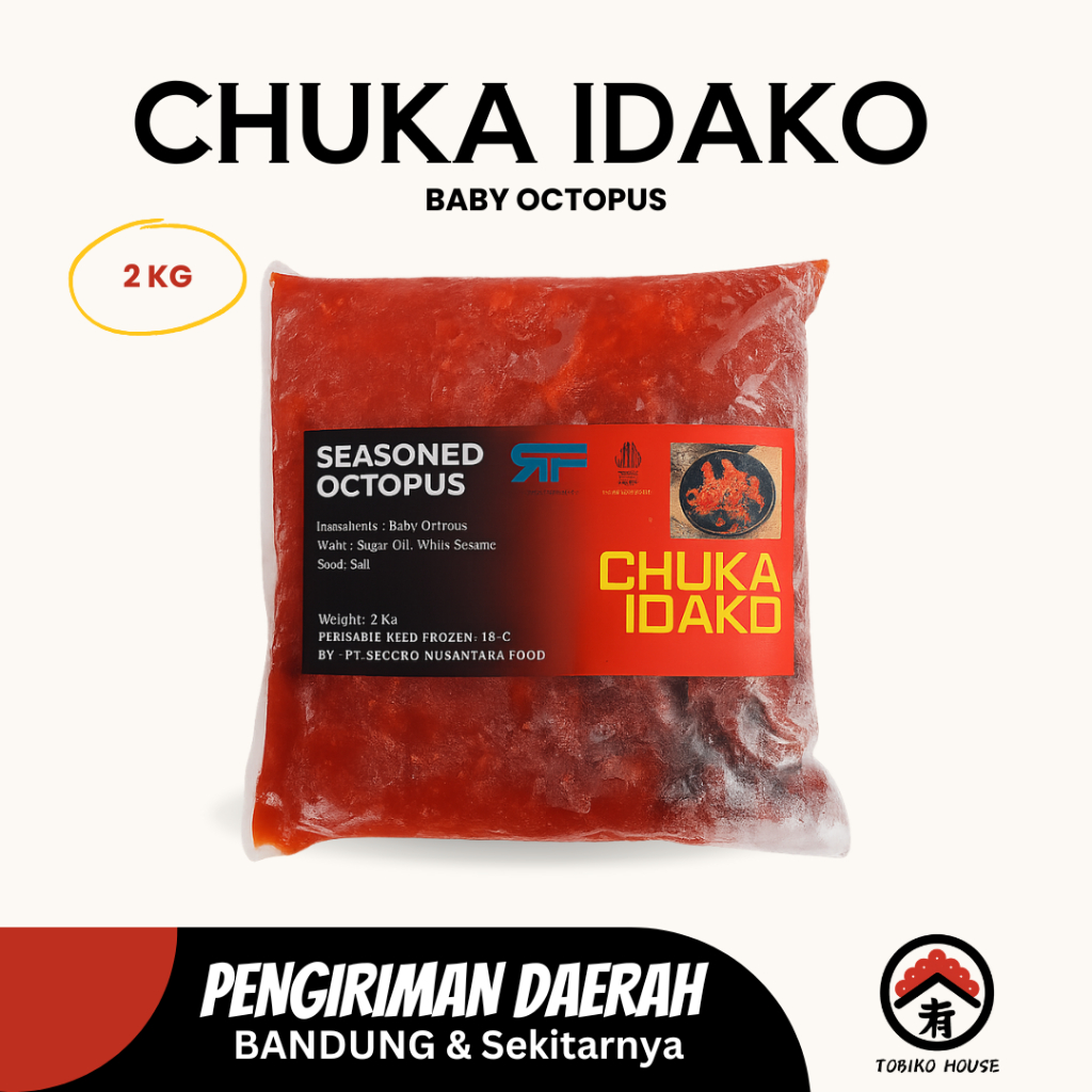 

Chuka Idako Halal - 2 Kg Premium Baby Octopus Khas Jepang Sushi Bento