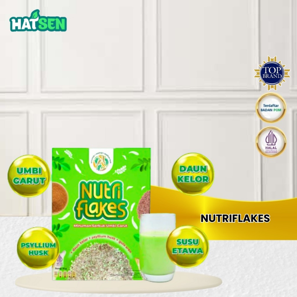 

Nutriflakes Sereal Umbi Garut Asam Lambung Original 1 Box