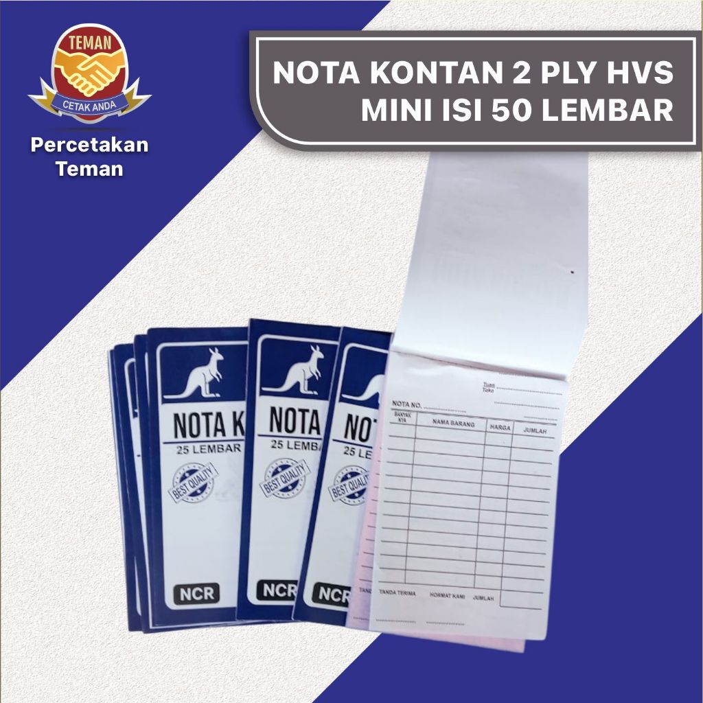 

BUKU NOTA KONTAN TERMURAH 1 BUKU ISI 50 SET 2 PLY