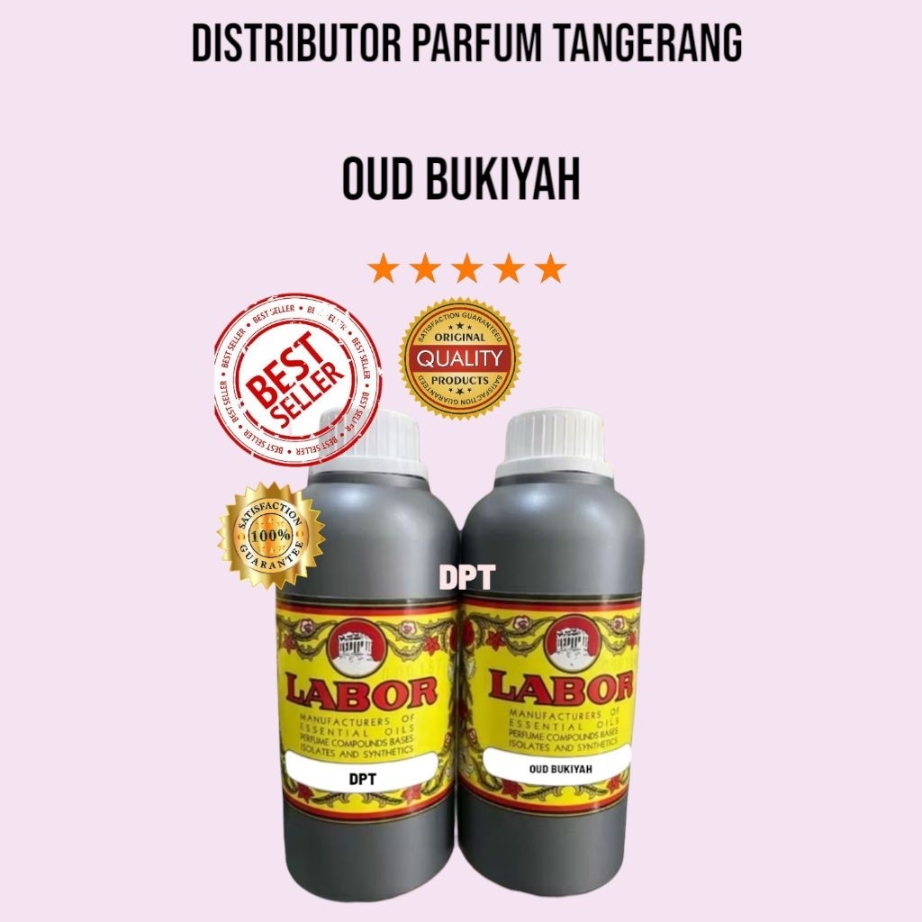OUD BUKIYAH BY LABOR SEGEL PABRIK 500 ML BIBIT PARFUM.