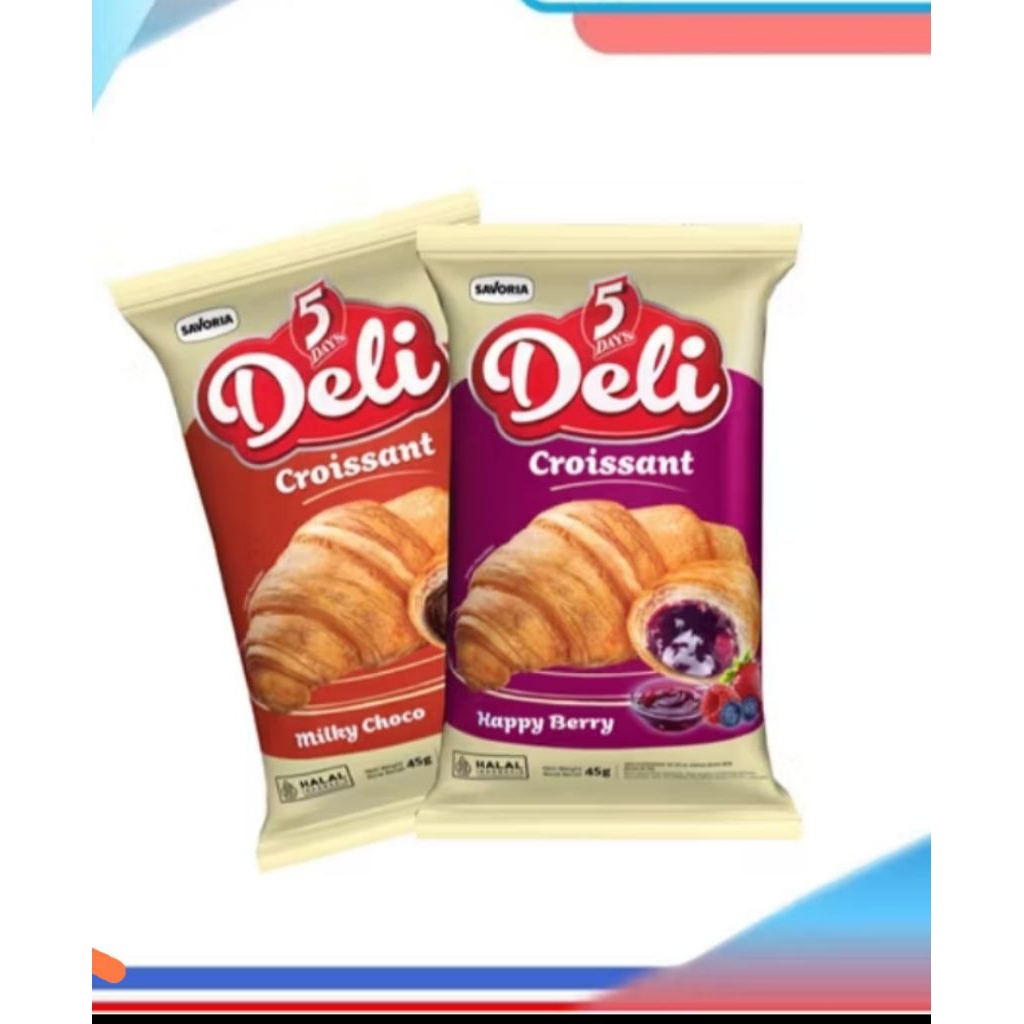 

5DAYS Deli Croissant Milky Choco Paket isi 5 Pcs