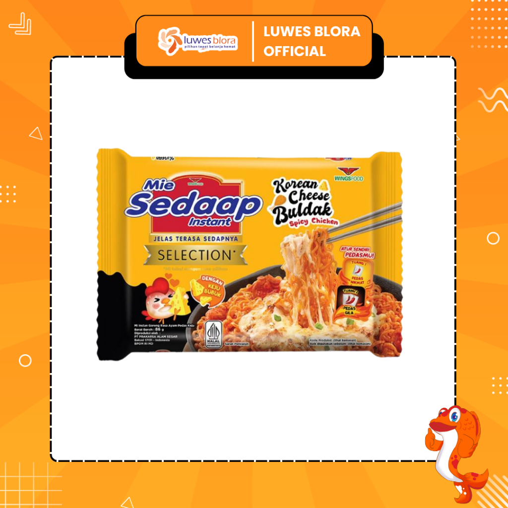 

Mie Sedaap Korean Cheese Buldak 90g
