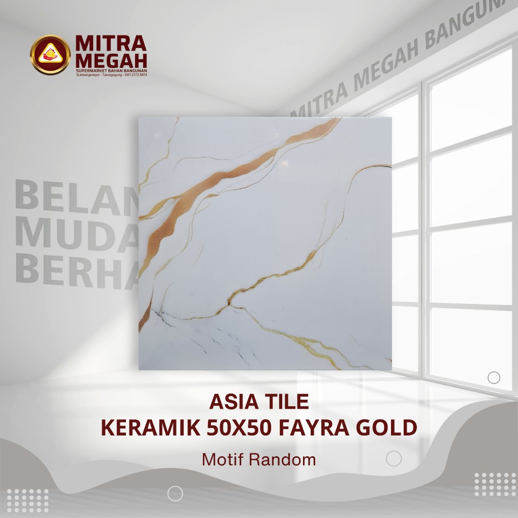 ASIA TILE FAYRA GOLD 50X50 KERAMIK