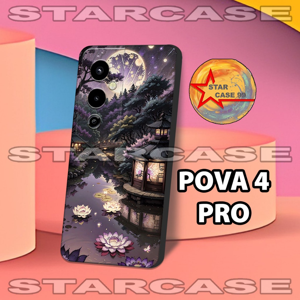 Softcase karet tecno pova 4 pro/S35/Motif panorama/casing tecno pova 4 pro/case hp tecno pova 4 pro