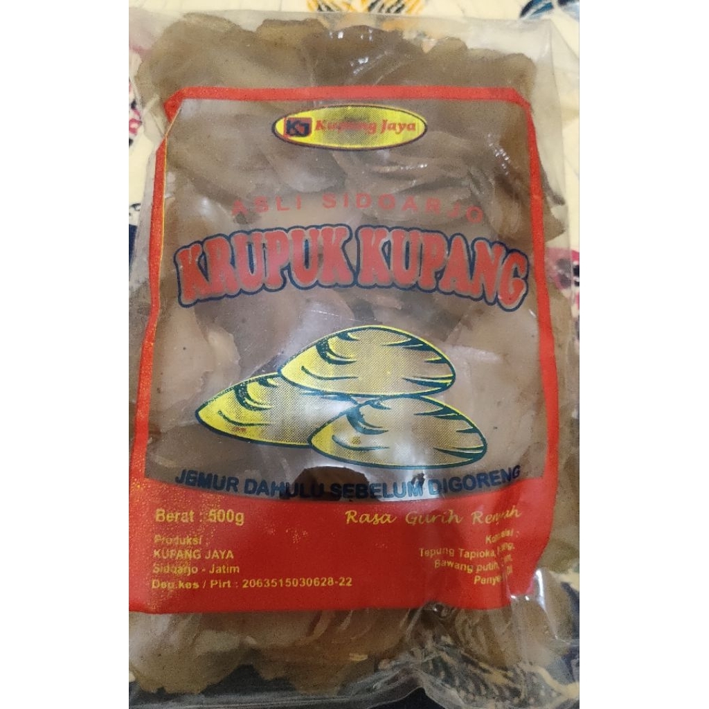 

Kerupuk kupang kemasan 5 kg