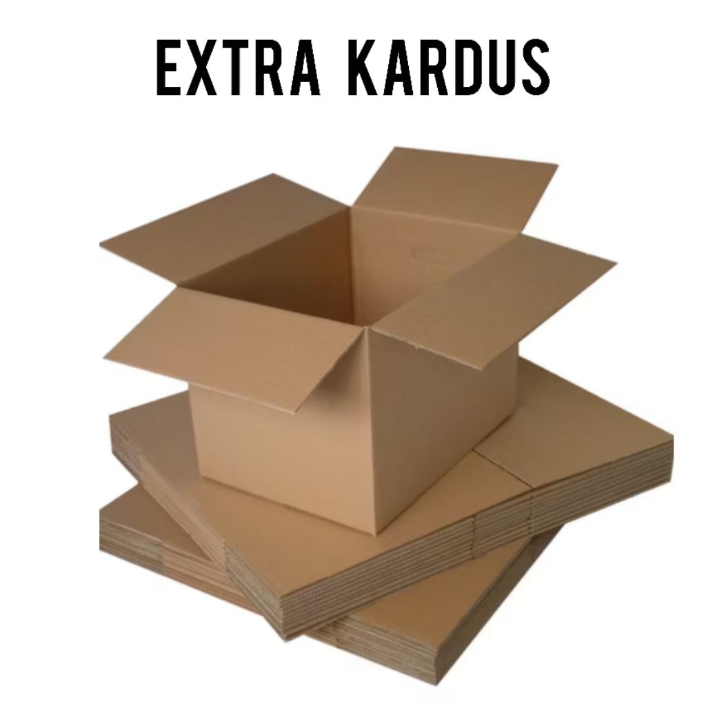 

Extra Kardus | Tambahan Packing Aman