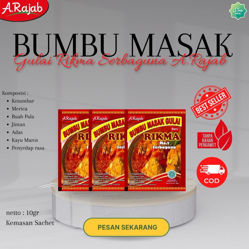 

BUMBU GULAI RIKMA A.RAJAB 10gr/pcs