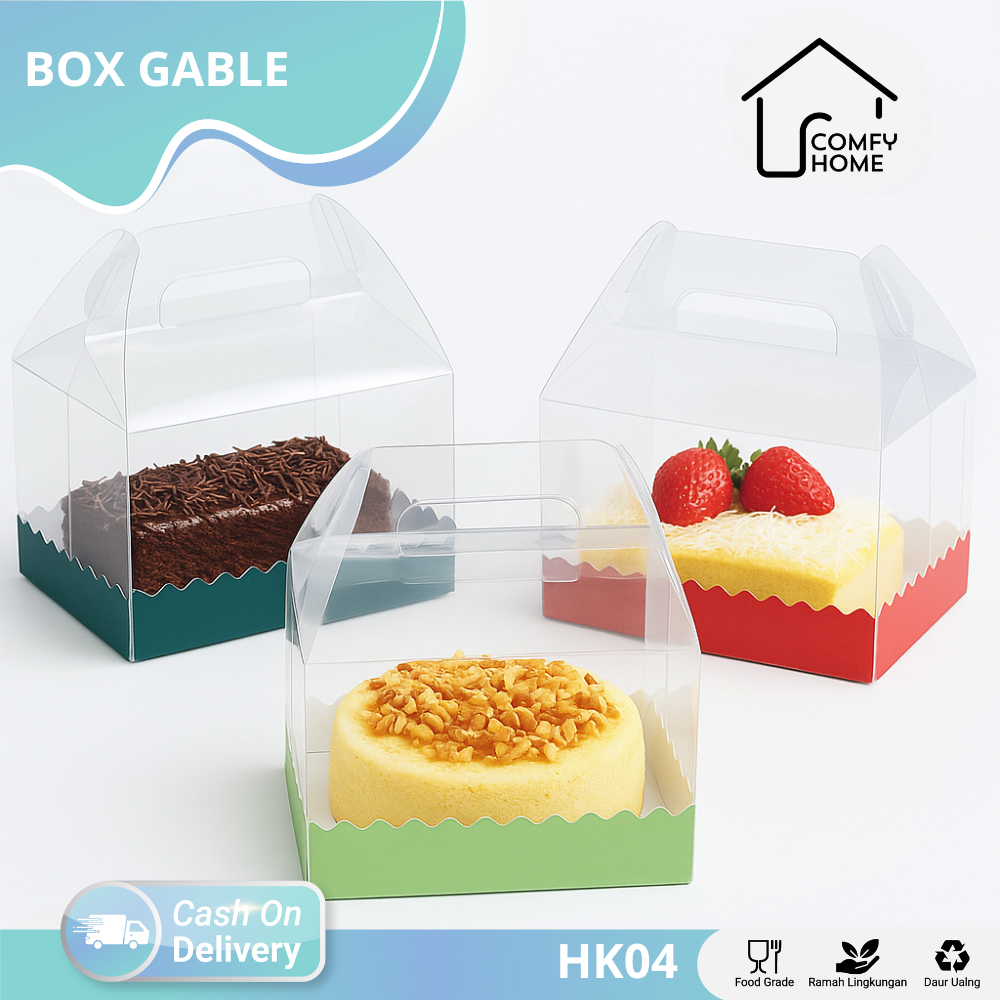 

Box Gable Cupcake Isi 4 / Box Mika Gable / Box Cupcake Isi 4 | HK04