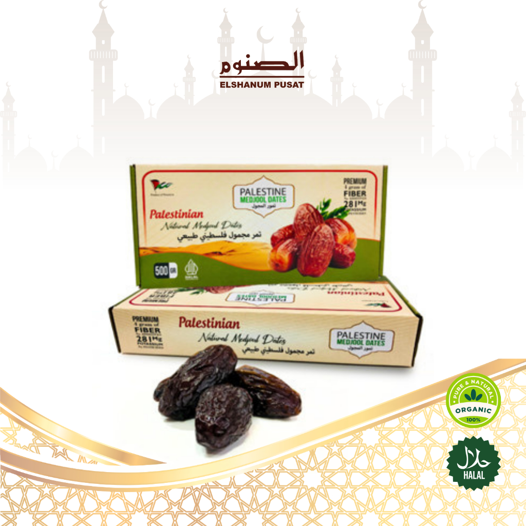 

MEDJOL DATES 500GR PALESTIN ORIGINAL / KURMA MEDJOUL / MEDJOOL NATURAL DELIGHT / ELSHANUM