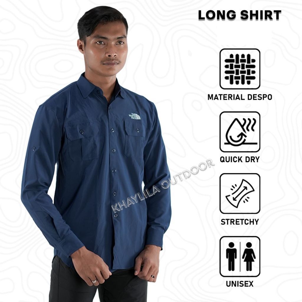 KAMEJA OUTDOOR LAPANGAN PDL BAHAN DESPO STRECH MUDAH KERING PENDAKI GUNUNG ADVENTURE KEMEJA QUIC KDR