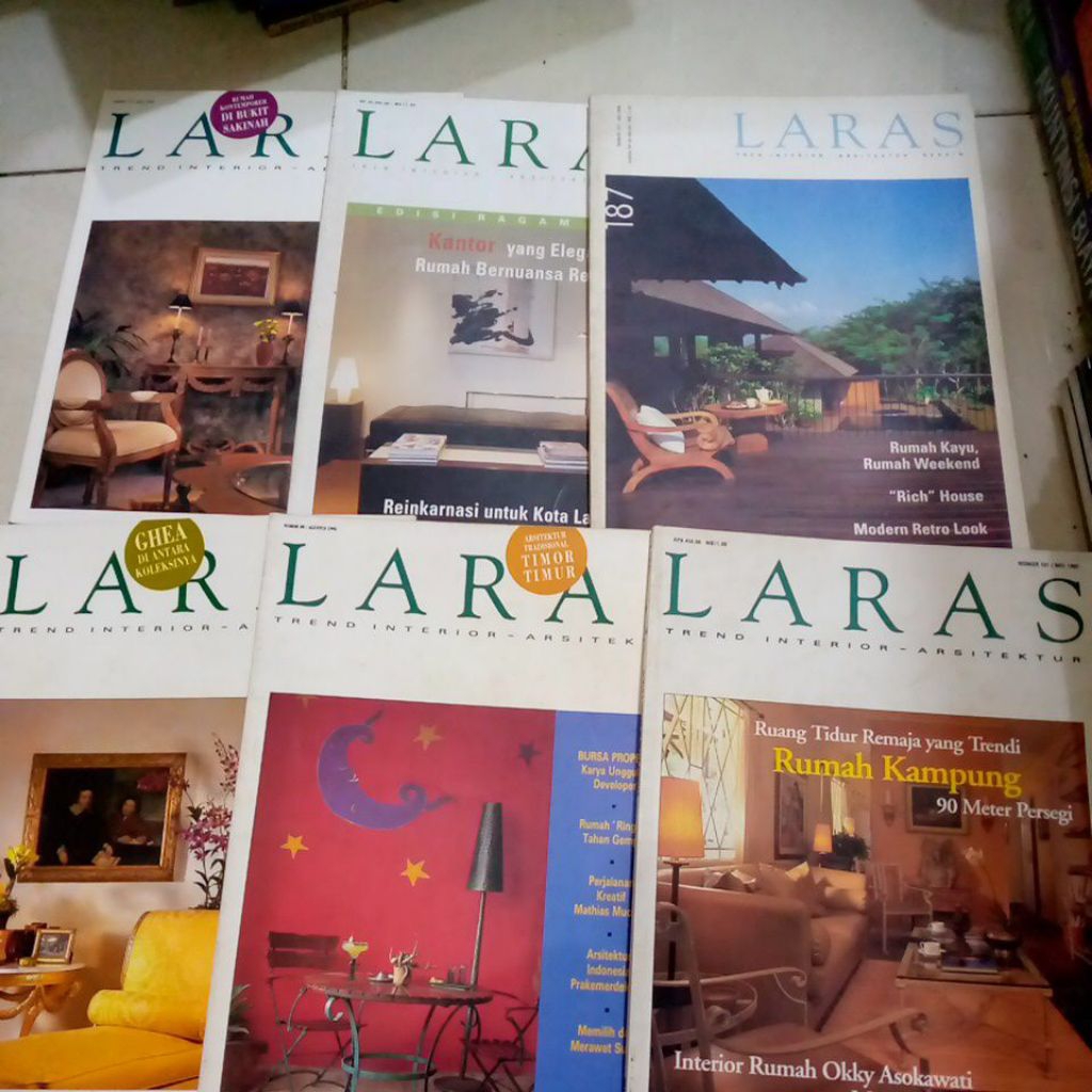 majalah rumah Laras bekas Rp 10.000 original