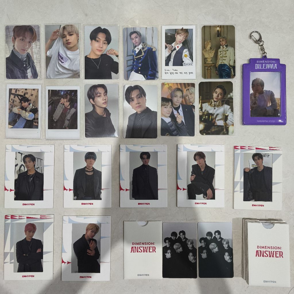 OFFICIAL PC PHOTOCARD POLA POLAROID BM BOOKMARK PHOTO STRIP ENHYPEN REPACKAGE ALBUM D:A DIMENSION : 