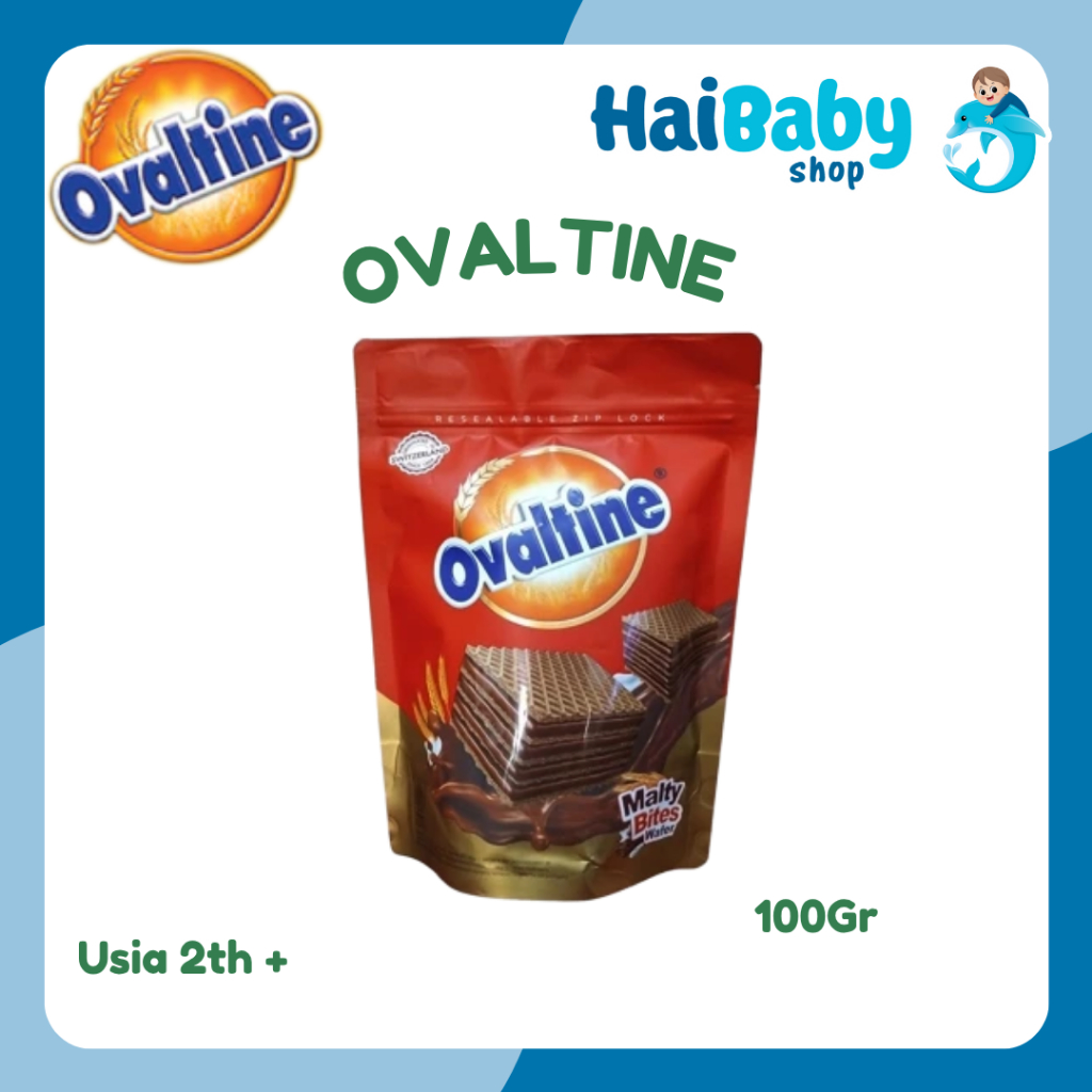 

Ovaltine Malty Bites - Wafer Snack Coklat 100Gr
