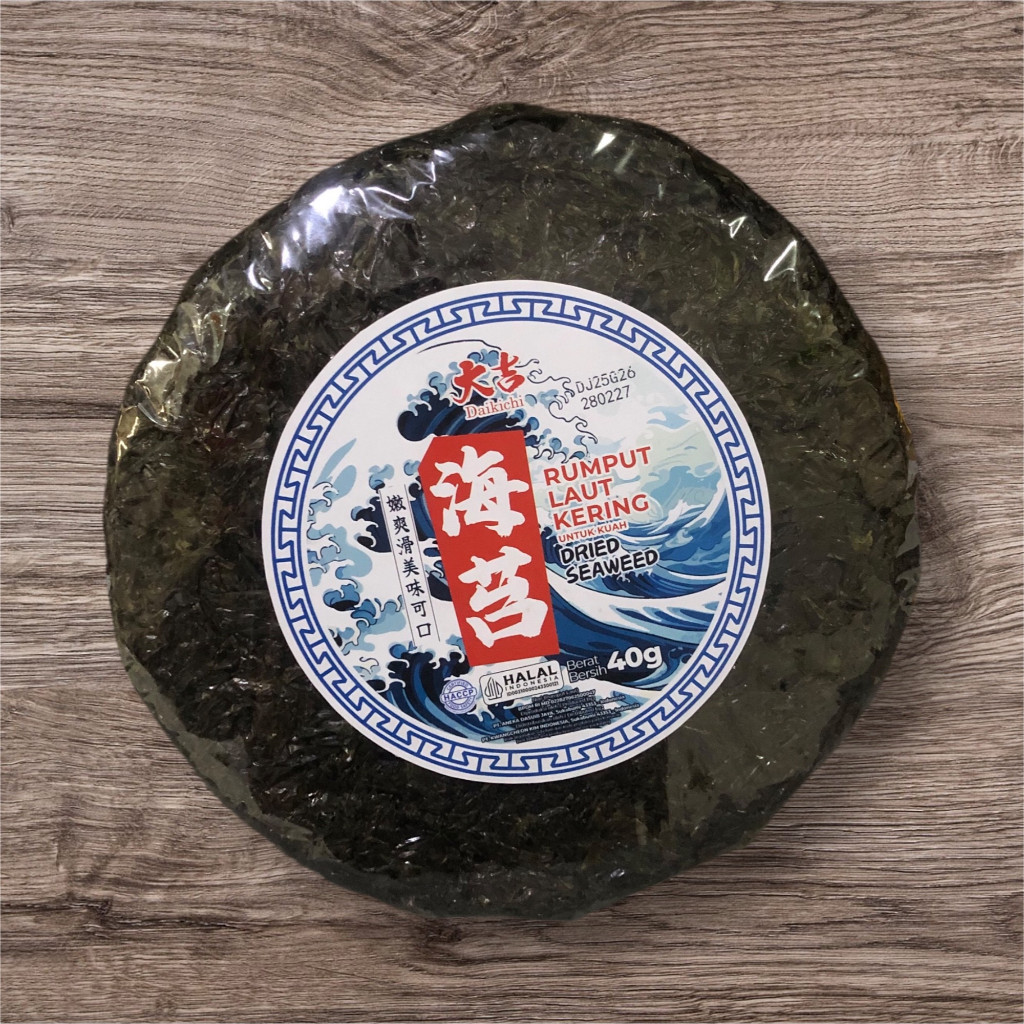 

Rumput Laut Kering Bulat 40gr Daikichi Dried seaweed HALAL