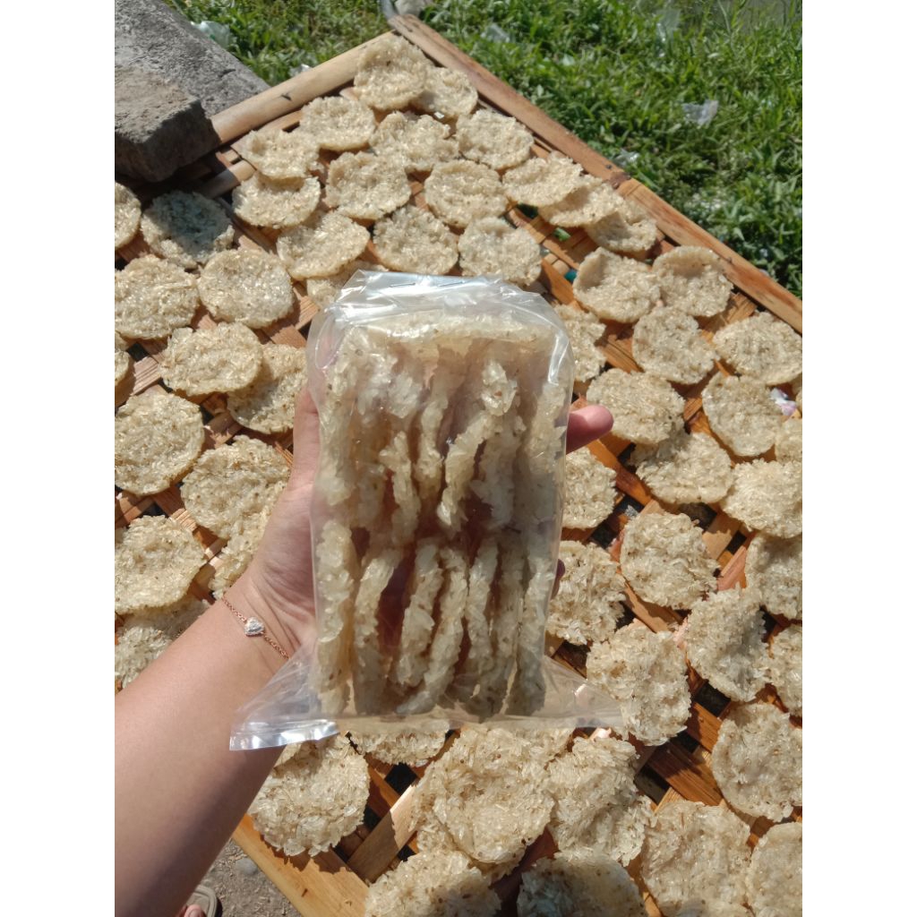 

Rengginang Ketan Asli - Cemilan Tradisional - Mentah Siap Digoreng - Rasa Asin Gurih