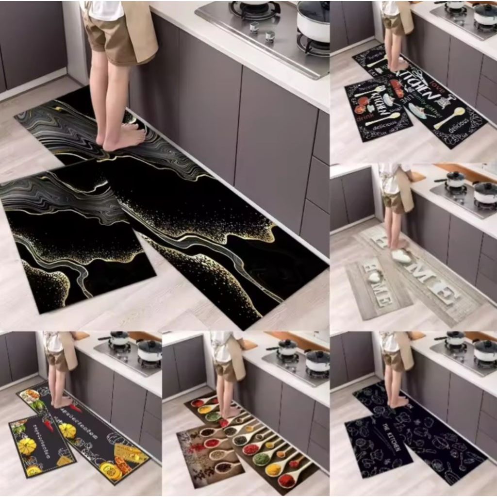 M1 COD melind store Keset Dapur 2 in 1 minimalis cantik pekanbaru / keset kaki kitchen import / kese