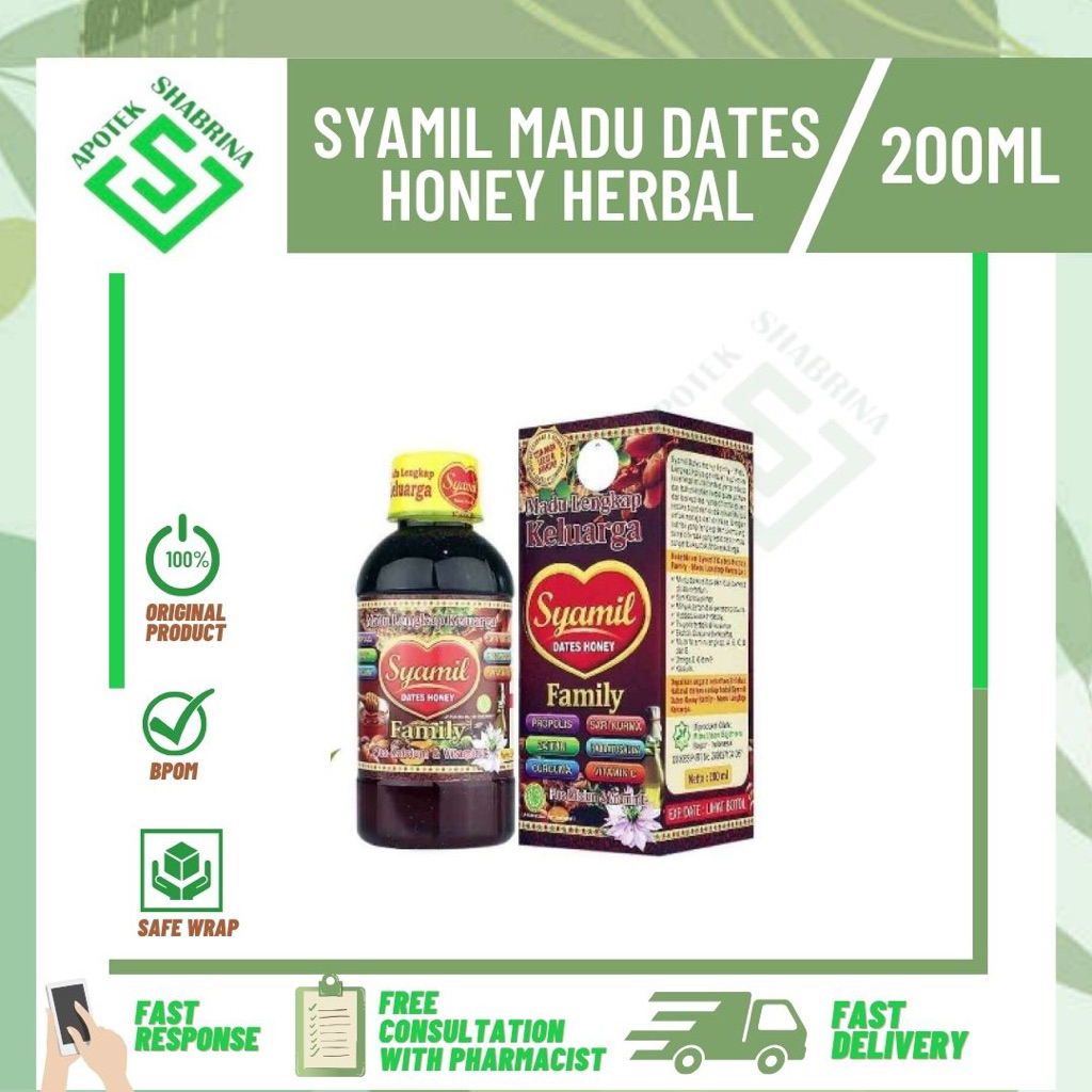 

Syamil madu dates honey herbal/Botol 200 mL/Madu kesehatan