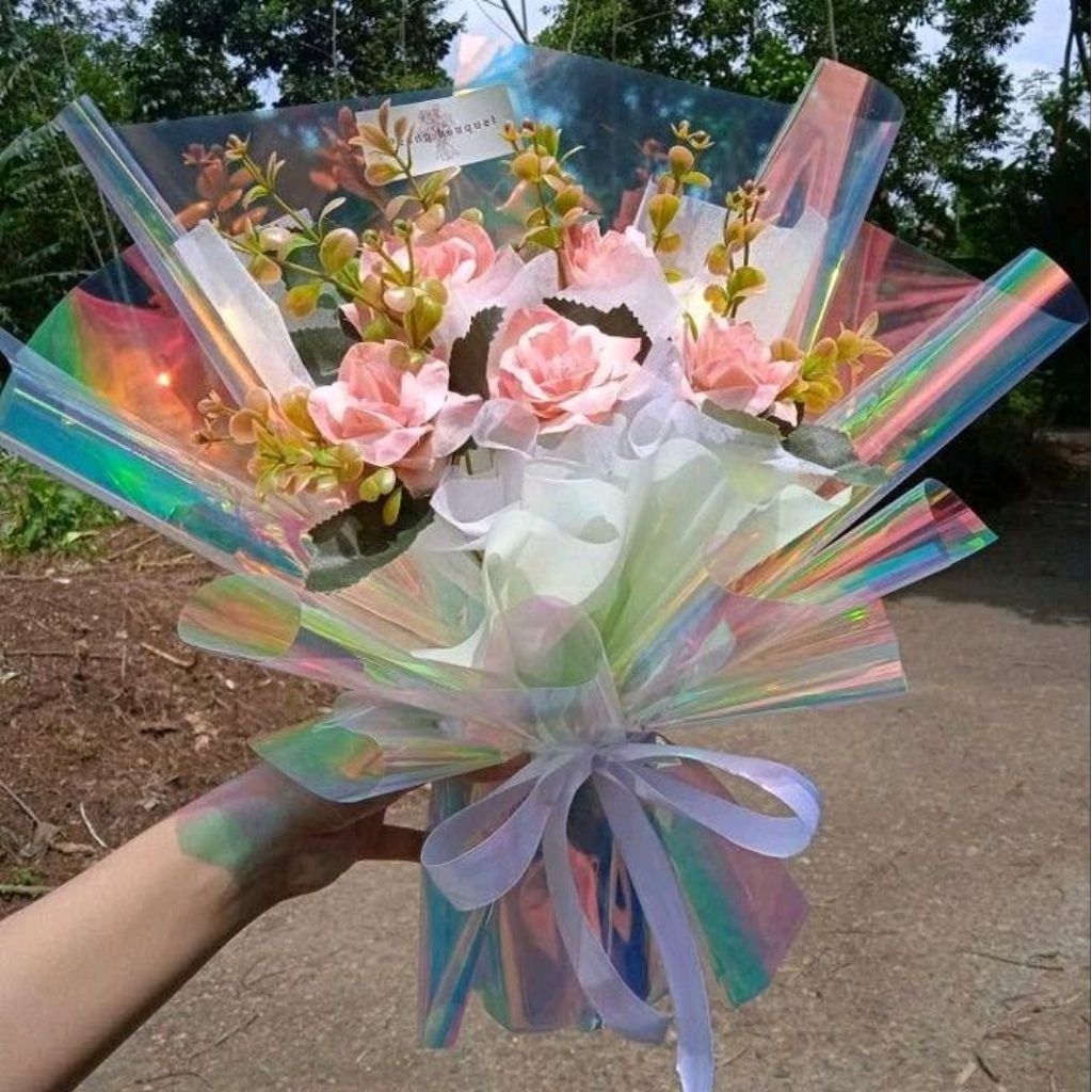 

5 lembar Cellophone Hologram tipis isi 15 lembar