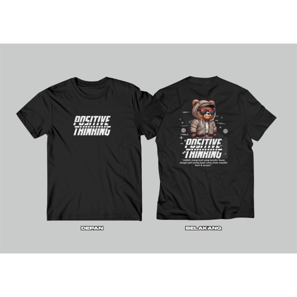 Kaos Motif Distro Depan Belakang Untuk Cowok/Cewek Oblong Unisex Keren Sablon