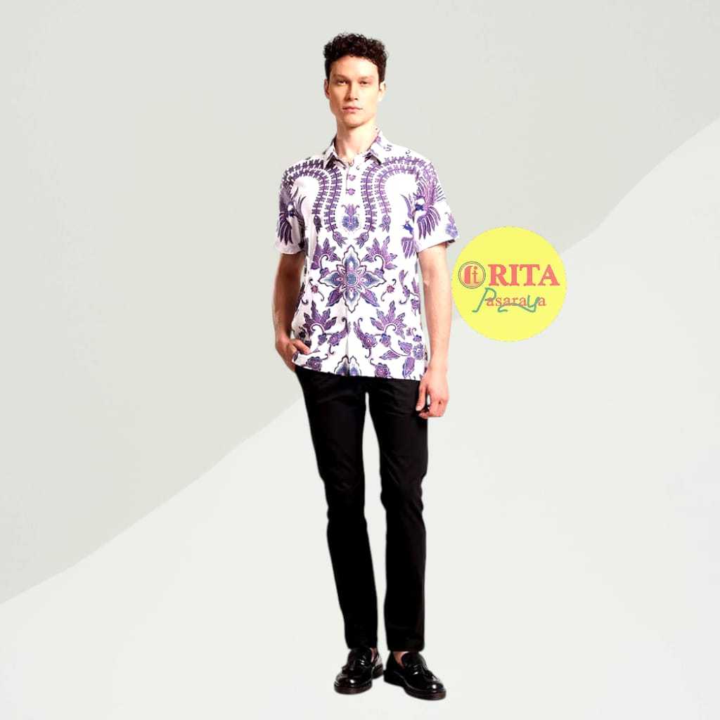 Manzone Kemeja Batik Lengan Pendek