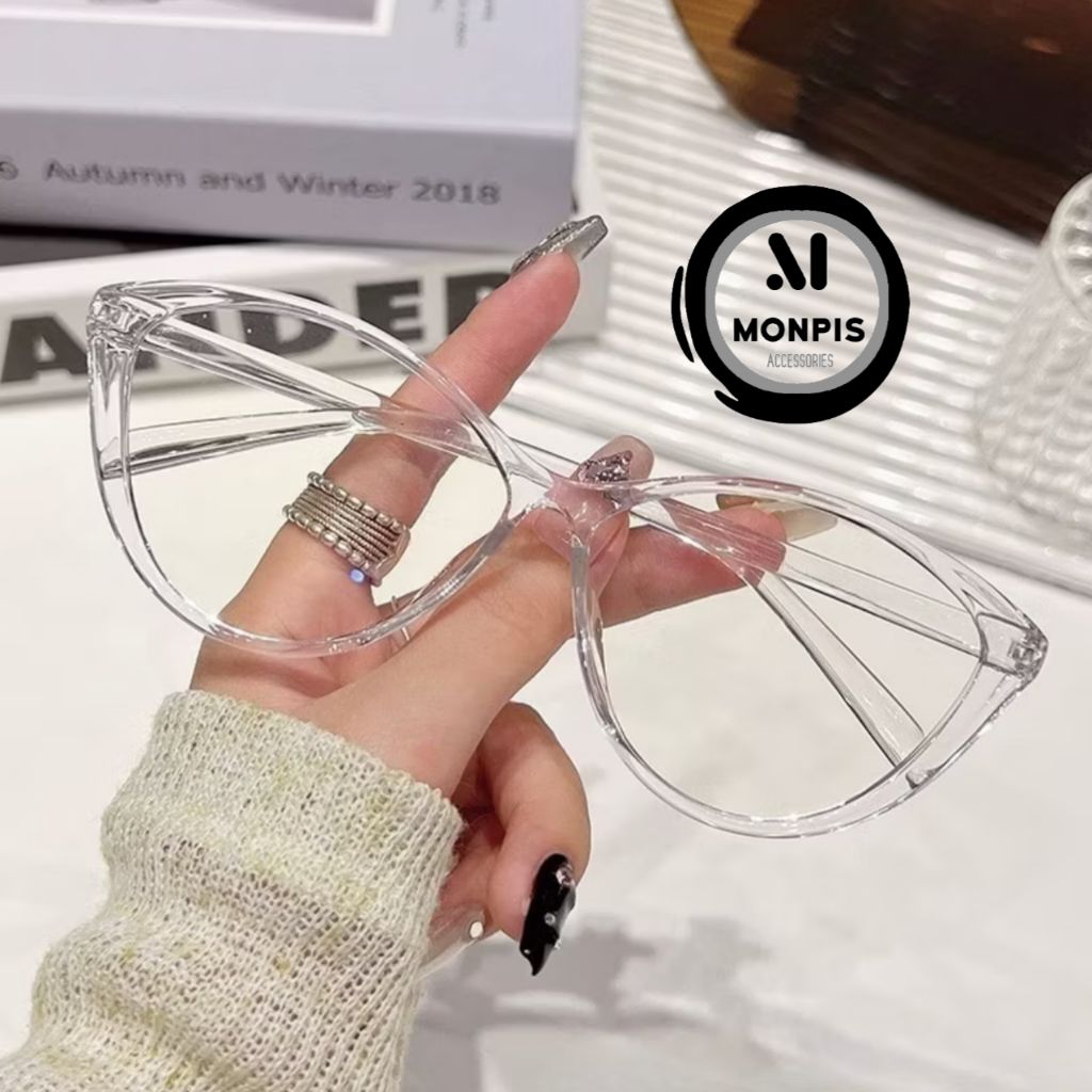 Kacamata Cat eye bening Kacamata anti radiasi Kacamata wanita Kacamata Cewek Kacamata frame bening l