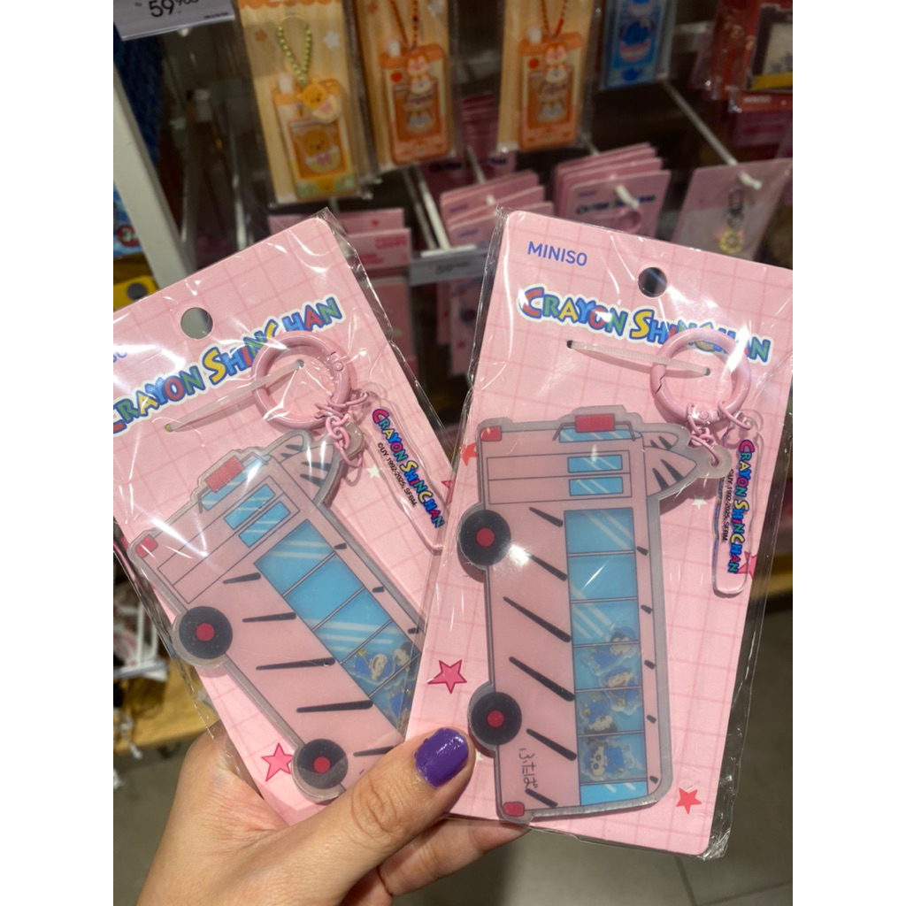 MINISO X SHINCHAN ‼️GANTUNGAN KUNCI / GANTUNGAN TAS BUS SEKOLAH // JASTIP MINISO