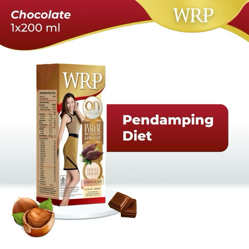 

WRP On The Go Chocolate 200ml - Pendamping Diet( Beli1 gratis1)