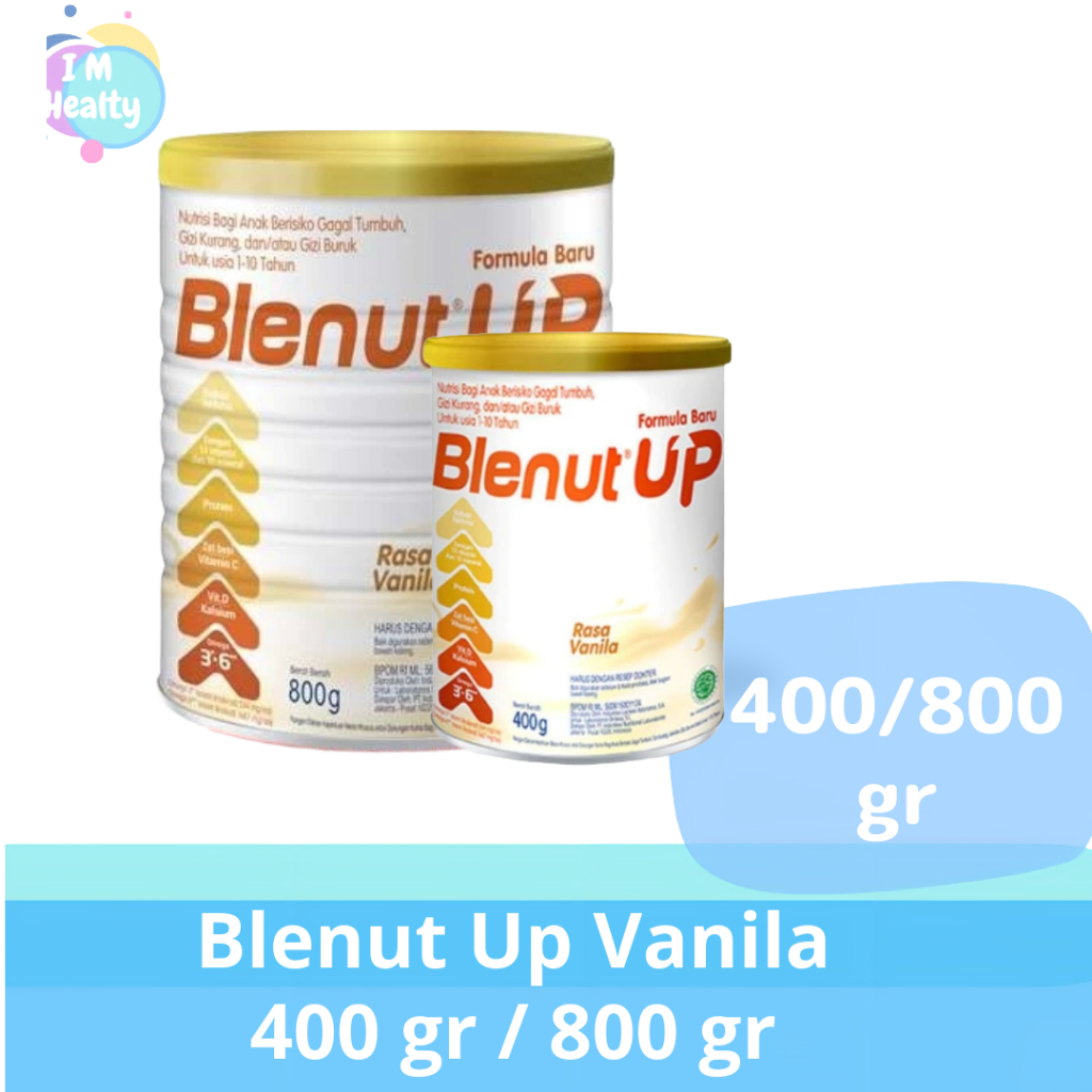 

BLENUT UP 800GR - Susu Khusus Medis untuk Pertumbuhan Anak Kurang Gizi dan Menambah Berat Badan