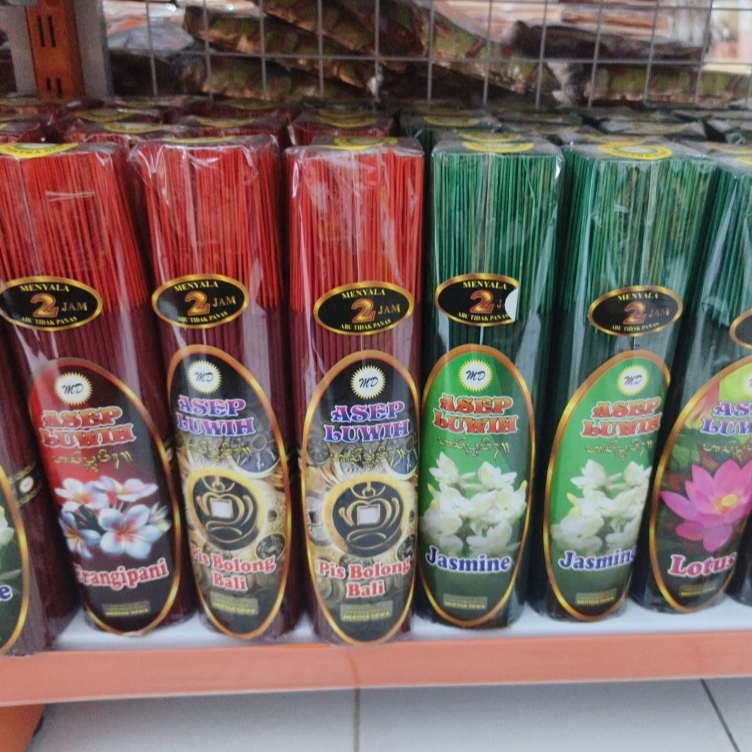 Dupa Merah Hijau Wangi Asep Luwih Stik 32 cm / Hio Merah Hijau Mertha Dewa