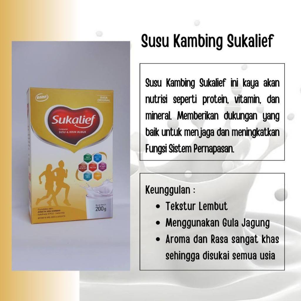 

Susu Kambing Sukalief - Rahasia Tulang Sehat - Original