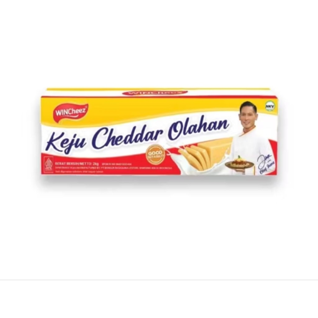

Wincheez Keju Cheddar Olahan 2 Kg | Keju Serba Guna