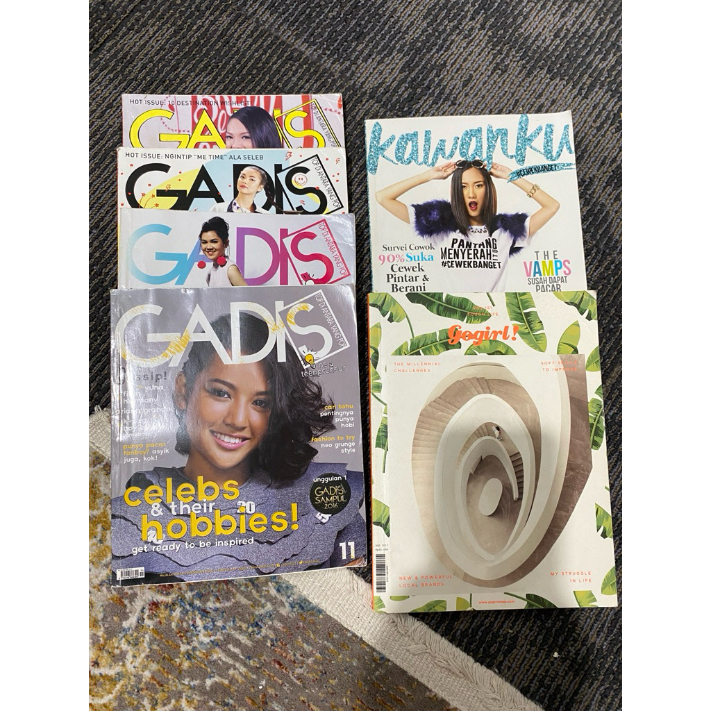 [Preloved Majalah] GADIS, Kawanku, GoGirl (2015-2017)
