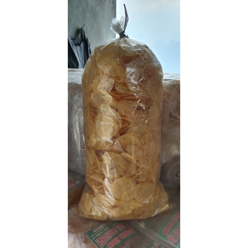 

kripik kaca ori extra bawang putih kencur isi 1kg