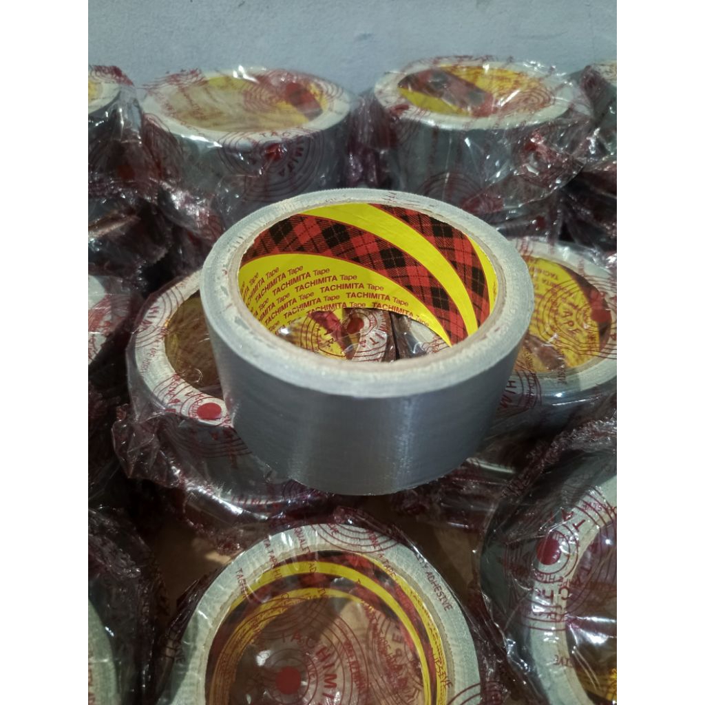 CLOTH TAPE/LAKBAN KAIN WARNA SILVER TACHIMITA BERKUALITAS