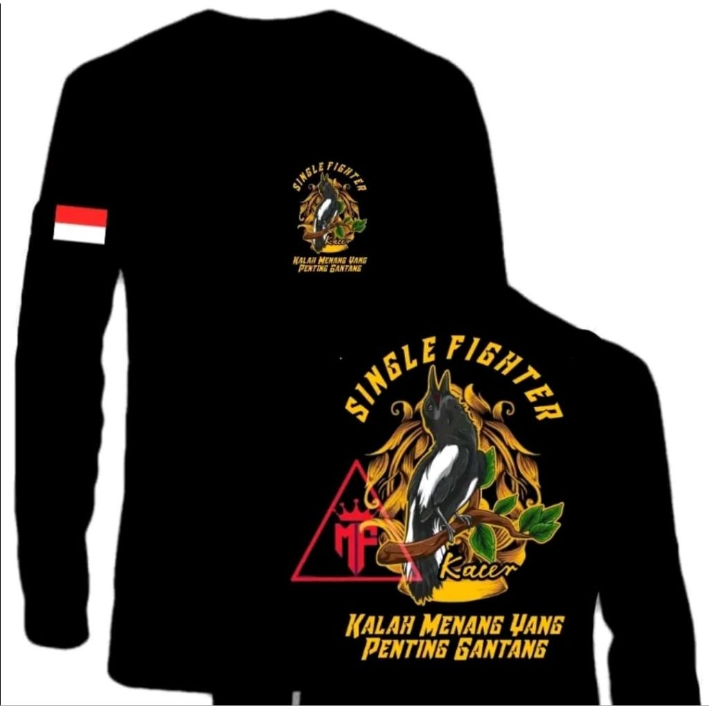 Kaos T shirt Burung Kacer single fighter