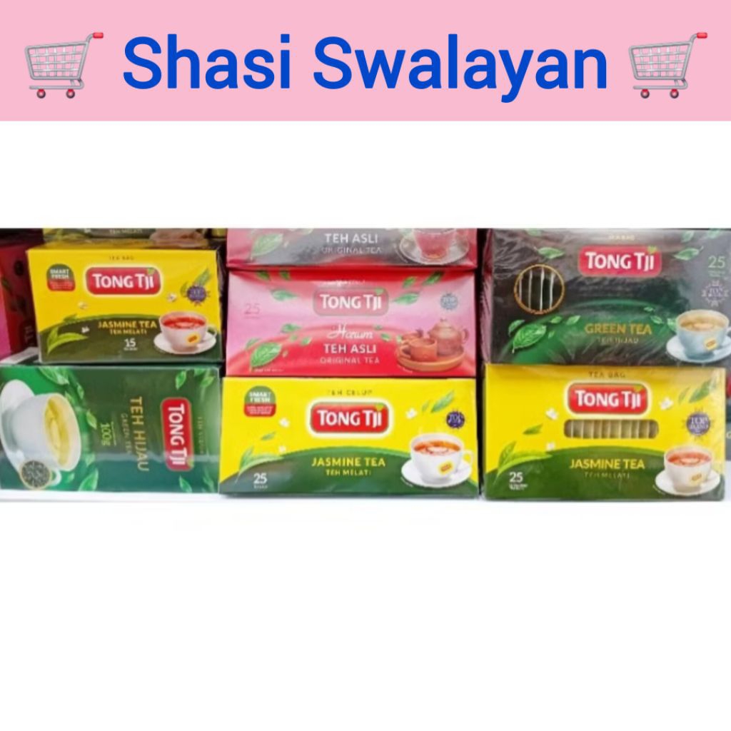 

TONG TJI Teh Celup Jasmine 15/ 25pcs / Green Tea/ Teh Asli - Biasa/Amplop Satuan