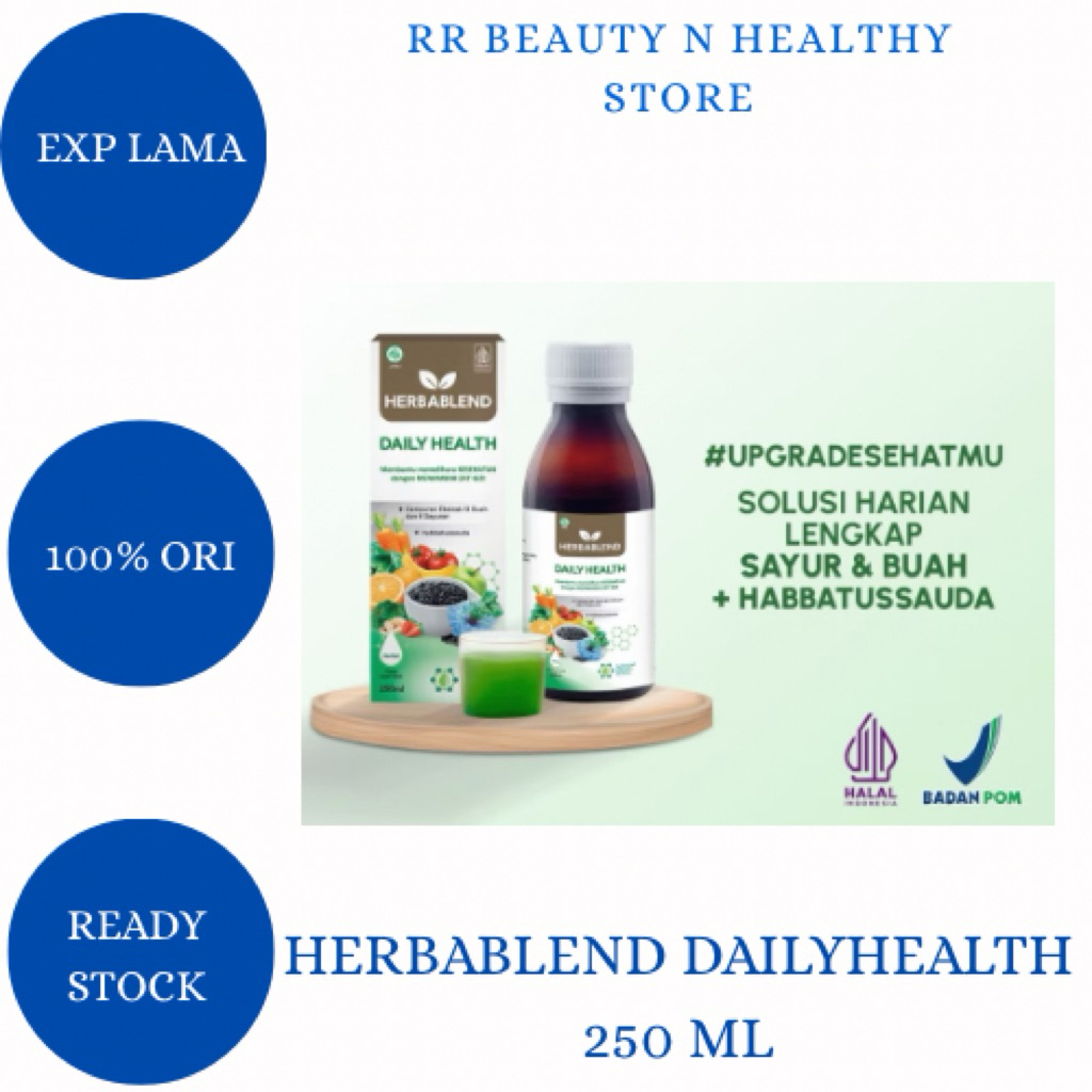 

Herbablend Dailyhealth buah dan sayur untuk daya tahan tubuh 250ml