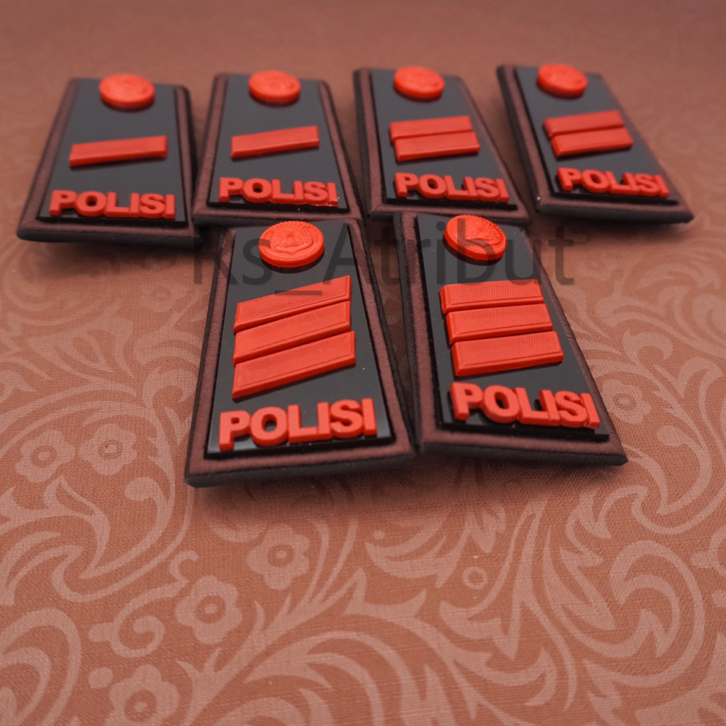 Pangkat Tamtama Polisi Pdh List Bordir Bharada / Bharatu / Bharaka Brimob Polri Premium