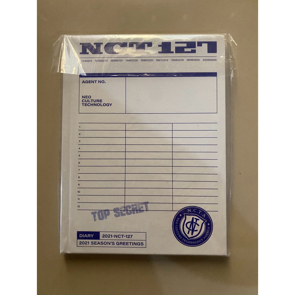 

HARD COVER DIARY NCT 127 season’s greetings