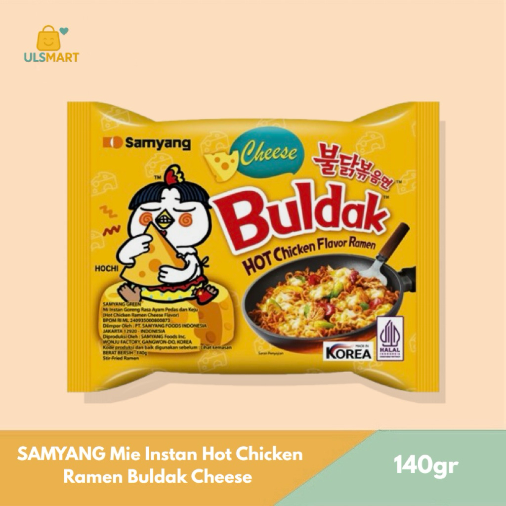 

SAMYANG Mie Instan Hot Chicken Ramen Buldak Cheese 140 g
