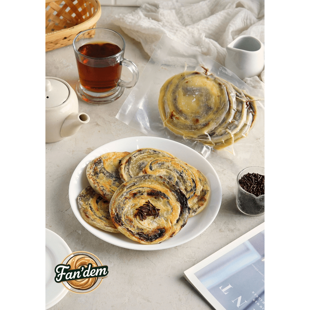 

Roti Maryam / Roti Canai / Roti Cane Frozen Rasa Coklat Isi 5 Pcs