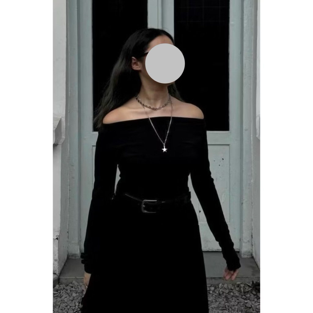 [PRELOVED] Zoe Top Black - Byeol