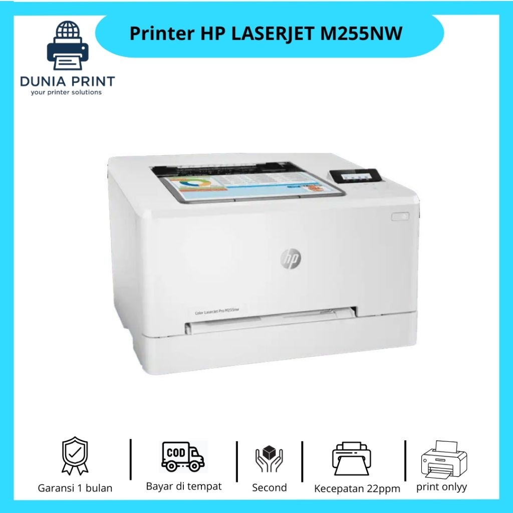 Printer HP LaserJet Pro M255nw Color | Printer Laser Warna Wifi |