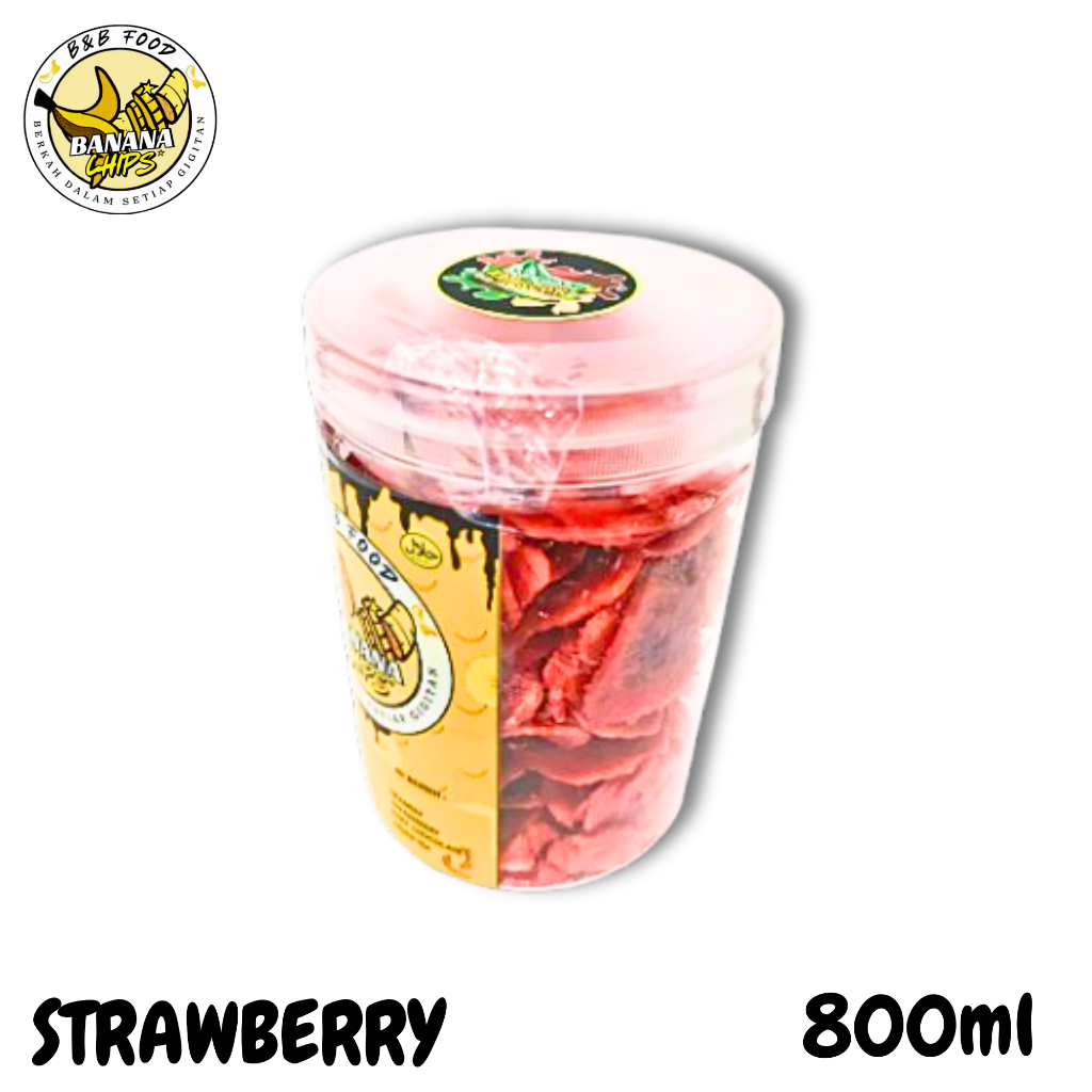 

B&B FOOD KERIPIK PISANG LUMER CHOCO STRAWBERRY PREMIUM 800ML