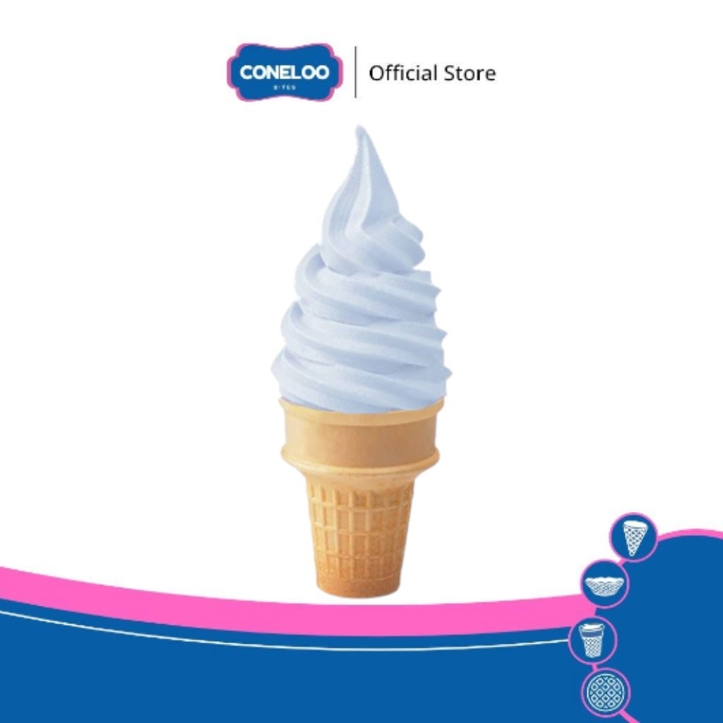 

Coneloo Bites Cup Mcd Wafer Crunchy 6cm x 7,5cm Isi 10Pcs Sekali Gigit, Nagih Sampai Ujung