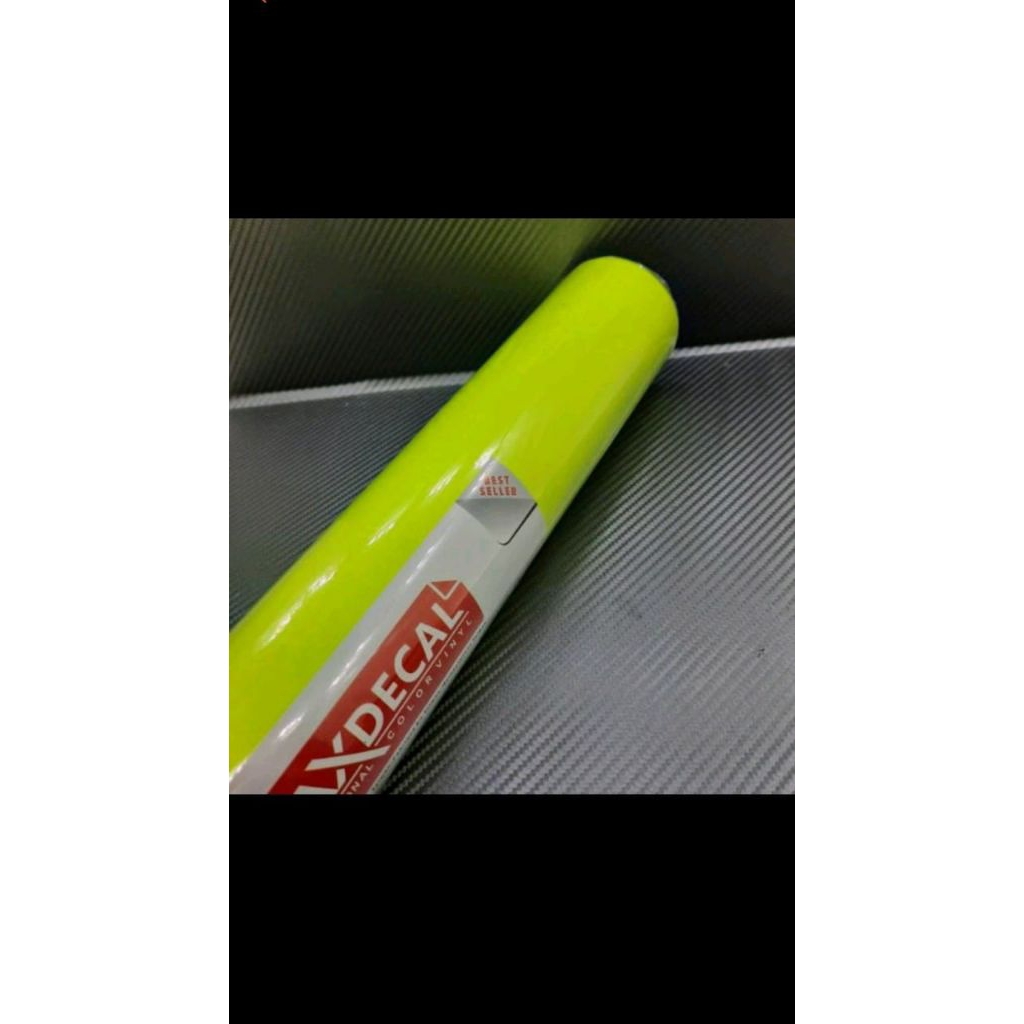 Skotlet stiker motor kuning stabilo