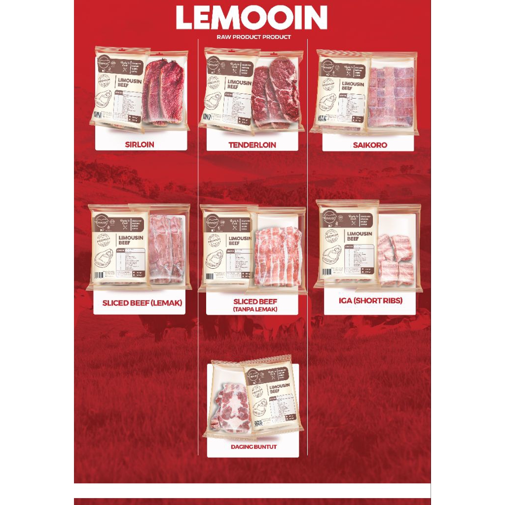 

Tenderloin / Has Dalam Grassfed Beef Lemooin | Daging Sapi Grassfed | Daging Has Dalam | Has Luar | Daging Sapi Sehat | Bone Broth | Kaldu | Sapi Lokal | Grassfed Beef | Organic Grassfed Beef | Daging Sapi Organik | It's Superfood | Superfood Store