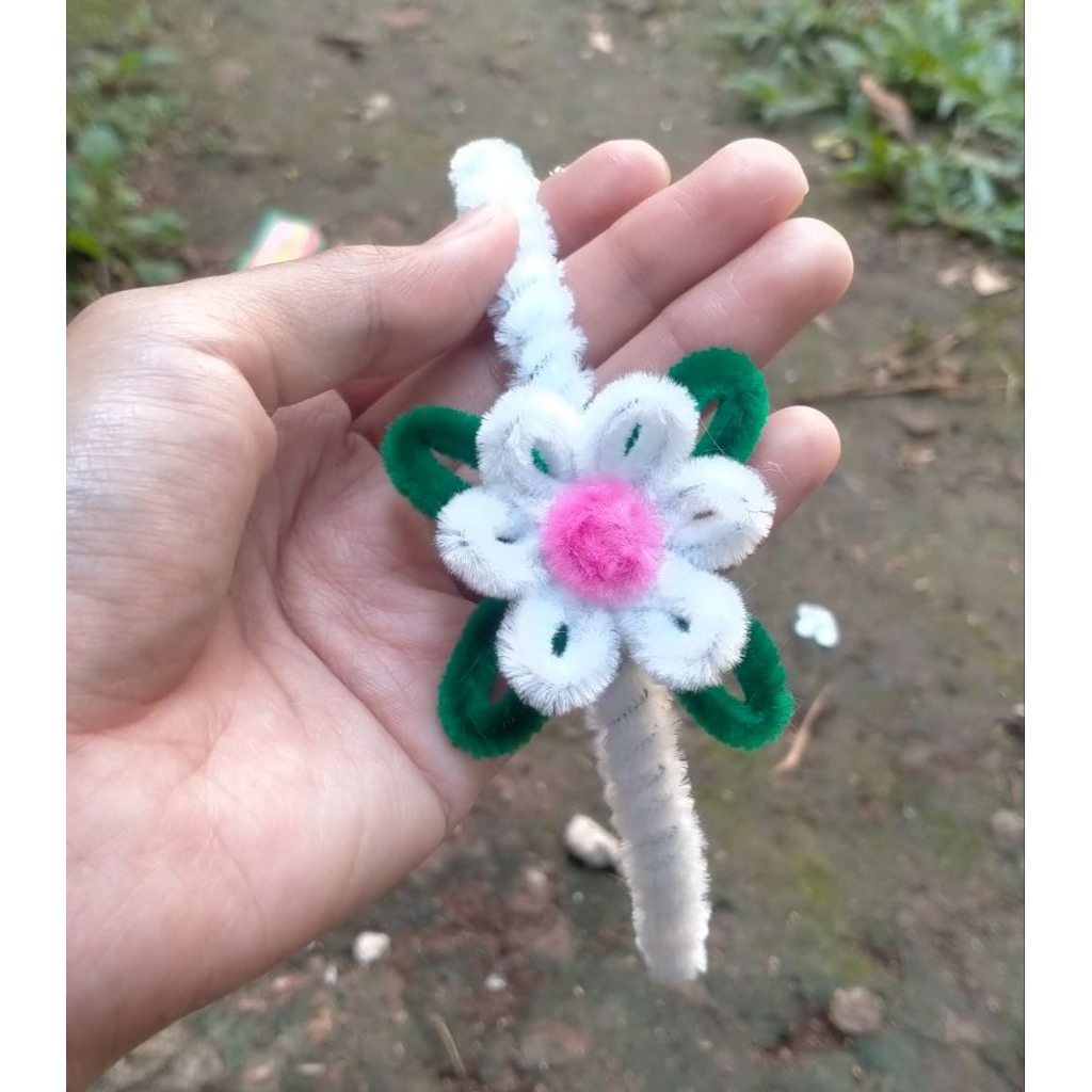 Bando anak perempuan lucu warna putih bunga Daisy putih